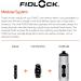 FIDLOCK Twist Bottle 450 Set - Magnetic Bike Water Bottle Holder with Attached Bottle, Black - Buy Online on GoSupps.com