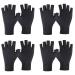 ZOCONE 4 Pairs Anti UV Gloves for Gel Nail Lamp Fingerless UV Gloves for Gel Nails Professional Manicure UV Gloves Unisex Elastic UV Protection Gloves for Gel Nails for Nail Art/Driving/Outdoor