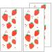 Umama Lot of 3 Mini Tattoos Strawberry Fruit Tattoo Fake for Man Women Red Strawberry Fruit Cute Cartoon Tattoo Temporary Water Transfer Tattoo Sexy Body Fashionable 3D Removable