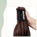 Matte Claw On Ponytail Extension 18 Inch Curly Wavy Hairpiece - Medium Brown - Buy Online on GoSupps.com