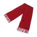Electric Heated Scarf 3 Temperature USB Heated Scarf with Solid Color Tassel Zipper Decoration for Winter Red