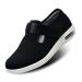 Womens Wide Width Diabetic Shoes with Adjustable Closure Lightweight Breathable for Diabetic Edema Plantar Fasciitis Bunions Arthritis Elderly Swollen Feet Black 7