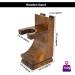 Haryali London Men's Wooden Shaving Set - Straight Razor Black Badger Hair & Stand | Best International Shipping - Buy Online on GoSupps.com