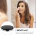 Lurrose Empty Powder Compact - Powder Foundation with Mirror Travel-Friendly Black 2 Pack - Buy Online on GoSupps.com