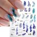 6 Colors Marble Nail Stickers - Self-Adhesive 3D Nail Art Accessories | Bronzing Silver Blooming Designs - Buy Online on GoSupps.com
