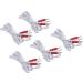 5-Piece Electrode Cable Set - 1 to 4 Pin 4.9ft Length 2.5mm Plug for TENS Unit - Boost Blood Circulation - International Shipping Available - Buy Online on GoSupps.com