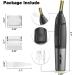 Gurelax Titanium Max Trimmer for Men - USB Rechargeable Lighted Beard Trimmer for Nose, Ear & Facial Hair - Painless Electric Nose Hair Trimmer - As Seen on TV - Storage Bag Included - Gray - Buy Online on GoSupps.com