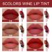 Wine Bottle Lip Tint Set - Matte All Day Liquid Lipstick for Women - 6Pcs Pack in Red Shade - Long Lasting 24 Hour Wear - Original Wine Shaped Design - Buy Online on GoSupps.com