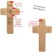 Personalized Baptism Cross - Customized Wood Crucifix Gift for Boys & Girls with Engraving - Buy Online on GoSupps.com