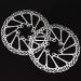 Pair of 160mm Stainless Steel Bike Disc Brake Rotors - 6 Bolt for Road, Mountain, BMX Bikes (Black) - Includes 6 Screws - Buy Online on GoSupps.com