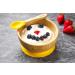 Babi Baby Toddler Large Bamboo Bowl & Spoon Set with Silicone Suction Ring (Yellow) - Buy Online on GoSupps.com