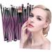 Angoily 20pc Makeup Purple Kit Make-up Tube Shadow Black Eye Toiletry Brush Tool Cosmetic Making Rod - Buy Online on GoSupps.com