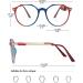 Koosufa Round Reading Glasses | Blue Light Filter for Men & Women | Ultra Light Anti-Fatigue Aid | Strengths 0.0 to 4.0 | Fashionable Computer Frames - Buy Online on GoSupps.com