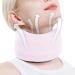 Neck Brace - Adjustable Soft Brace Wraps for Neck - Soft Neck Support Brace for Sleeping Aligns & Stabilizes Vertebrae Ensures Stability for Women & Men Pink L