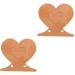 HOMSFOU 2 Pcs Wooden Heart Patchwork Country Home Decor Blank Puzzles to Draw on Wedding Decor Puzzle Board Wedding Wooden Heart Puzzle Heart Puzzle Wall Decor Wooden Adornment 3d The Sign As Shownx2pcs 16.6x15cmx2pcs