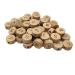 104pcs Oblate Wooden Alphabet Beads Chewable and Safe Letter Loose Beads Unfinished Beech Round Wood chip DIY Teething Accessories for Craft Jewelry Making (Letter Beads 104pcs)