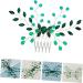 Housoutil Wedding Headpiece for Bride Hair Accessories for Wedding Green Hair Accessories Green Rhinestone Hair Side Comb Bridal Hair Accessory Crystal Emerald Women's Rhinestones - Buy Online on GoSupps.com