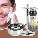 Shop Lefeda Simply Men's 3-in-1 Shaving Kit | Professional Rasier Brushes & Beard Removal - Silver (15x11cm) - Buy Online on GoSupps.com