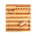RAW Backflip Bamboo Magnet Rolling Tray (Limited Edition Striped) with Clear ES Scoop Card
