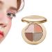 Mppchhn Makeup Palette | Highlighter 4 in 1 Glow Effect - Glitter Blush & Illuminator for Women and Teens Travel