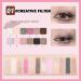 Sulily 12 Colors Matte Nude Eyeshadow Palette for Older Women - High Pigmented, Long Lasting, Ultra Blendable | 01 Pink Ink & Dragon Fruit Shades - Buy Online on GoSupps.com