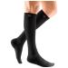Medi Medive Active compression stockings |Compression knee stockings with heel reinforcement |KKL 1 |Black |Size: IV |Slow tip |Normal