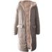 Hanxiulin Women's Oversized Plush Hoodie Jacket - Windproof Fleece Winter Coat with Art Fur Khaki L - Buy Online on GoSupps.com