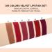 6Pcs Dark Deep Red Purple Brown Mauve Velvet Matte Liquid Lipstick Set | Long Lasting 24-Hour Color Stay Lip Gloss for Women - Buy Online on GoSupps.com