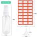 HTHL 6 PCS Set 50ML Spray Bottles Plastic Transparent Mist Spray Bottles with 2 Funnels and 1 Sheet Label Empty Travel Atomiser Refillable Liquid Containers for Perfume Cosmetic and Liquids - Buy Online on GoSupps.com