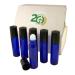 GreenHealth Aromatherapy Glass Roll on Bottles 10ml - Pack of 6 Cobalt Blue Glass - Buy Online on GoSupps.com