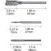 Diesisa 3 Pieces Nail Drill Bits (Medium) - Buy Online on GoSupps.com