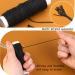 Waxed Thread 32 Yards (Black) - Leather Sewing Thread Set with Needles for Upholstery and Repair - Buy Online on GoSupps.com