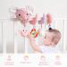 Buy Koty Autositz Plush Baby Spiral Toy - Pink Elephant with Music Box for Strollers & Cots - Perfect Infant Rattles & Teething Toy - Buy Online on GoSupps.com