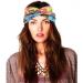 JSGHGDF Patterned Headwear Bohemia Knotted Wide Headbands Kids Adults Colorful Headpiece Fashionable and Comfortable Sweatbands Pink - Buy Online on GoSupps.com