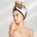 Thanksgiving Truck Hair Towel Wrap - Quick Dry Hair Turban with Button | Premium Hair Drying Towel - Buy Online on GoSupps.com
