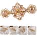 Beaupretty Comb hairpin pearl barrette clip Floral Headpiece Accessories pearl bobby pins Bling Hair Accessories Hair Holder Decorations hair side comb Jing crystal alloy Pins - Buy Online on GoSupps.com
