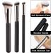 3 Piece Makeup Brush Set for Flawless Foundation, Concealer, and Blending - Ideal for Liquid, Cream, and Powder Application - Buy Online on GoSupps.com