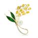 Pin Jewelry Gifts for Women Ladies Fashion Accessories Ladies Elegant Crystal Wheat Brooch Wheat Shape Party Banquet Brooch Brooches & Pins