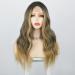 AISI QUEENS Long Wavy Dirty Blonde Highlights Synthetic Wig 20 Inch - Natural Look Heat Resistant Fiber Hair for Women | Ideal for Daily & Party Use - Buy Online on GoSupps.com
