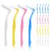 20 Pieces Interdental Brushes Braces Toothbrush for Cleaner Betweens Angle Alternative Brushes Flossing Head Oral Dental Soft Tooth Brush Tooth Cleaning Tool Toothpick for Tooth Cleaning
