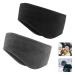 Ear Warmers Headband, KOMAKE 2 Pack Earmuff Headband Fleece Earmuffs Running Headband Winter Ear Covers Moisture Wicking Sweatband Ski Sport Headband For Men & Women (Black+Gray)
