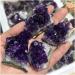 Natural Raw Amethyst Quartz Purple Crystal Cluster Stones Specimen Minerals Reiki Home Decoration Full of Texture (Size : 3pcs) - Buy Online on GoSupps.com