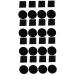 Gatuida 32 Stk compost box filter cotton black trash can filter pads for odor removal carbon filter Small compost container DEO discs cotton filter sieve variety diaper