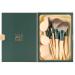Ducare 14-Piece Makeup Brush Set with Sponges & Cosmetic Bag | Professional Synthetic Kabuki Brushes - Lime Series - Buy Online on GoSupps.com