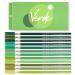 qianshan 12 Green Colored Pencils Oil Based Pre-sharpened Wooden Colored Pencil Set for Adults Coloring Books Drawing Sketching Art Supplies, No Duplicates 12 green pencils