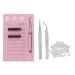 Eyeline extension tablet 3-in-1 eyelash extension tablet 9 rows 7 to 15 mm acrylic eyelash pallet tool with 2 tweezers 100 pieces of adhesive cups