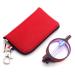 Vevesmundo Blue light filter foldable reading glasses anti blue light collapsible compact mini reading aid glasses with case 1 piece of red folding glasses 2.0 x