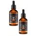 2 Pack Beard Care Serum for Men Natural Men's Beard Oil Prevents Itch and Dandruff Facial Hair Growth Hydrate Beard Strengthens & Moisturizes Beard 30ml