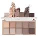 AMY'S DIARY 10 Colors Eyeshadow Eye Shadow Palette Makeup - Matte Naked Eye Shadow  Ultra-Blendable  Naturing-Looking  Long Lasting  Cement Color Neutral Nudes Eye Shadow Palette Suitable for Women 08