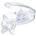 Chicco PhysioForma 100% Soft Silicone Pacifier 0-6m Clear Orthodontic Nipple BPA-Free 2-pack with Sterilizing Case - Buy Online on GoSupps.com